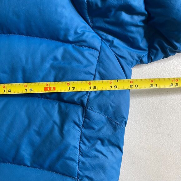 Mountain Hardwear Puffer Jacket Coat Womens Small Blue Down Filled Fleece Lined - Picture 12 of 14
